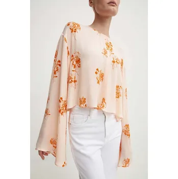 Dámská halenka Halenka Day Birger et Mikkelsen Becky - Falling Flowers DAY65243204 oranžová 22X, vel. 40