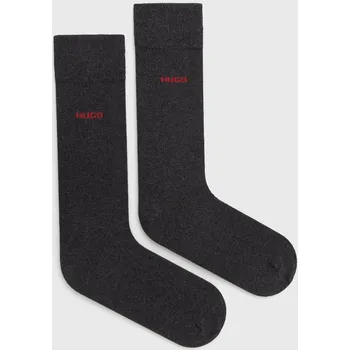 Pánské ponožky Ponožky HUGO 2P RS UNI CC (2-pack) pánské, šedá barva, 50468099 90Y, vel. 39-42