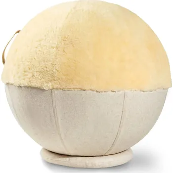 Gymnastický míč Gymnastický míč na sezení s kožešinovým potahem VIDA Fellhof