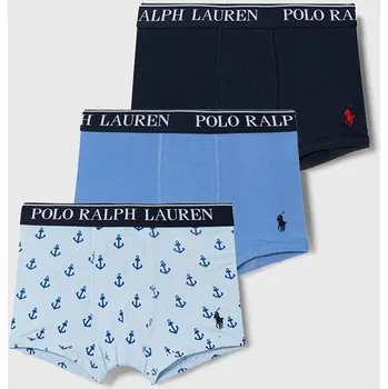 Dětské boxerky Polo Ralph Lauren 3-pack 9P5015 modrá 55X, vel. 164-176