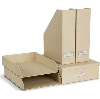 Úložný box Organizér dokumentů Bigso Box of Sweden Holger 491550241 béžová 12X