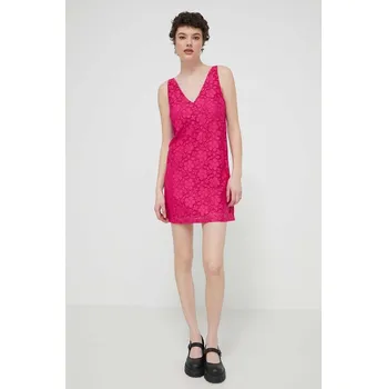 Dámské šaty Šaty Desigual LACE 24SWVW48 růžová 43X, vel. S