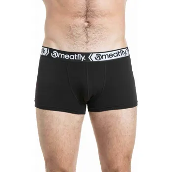 Boxerky Pánské Boxerky Meatfly Balboa 2 Pack 25/26 Black/Black M