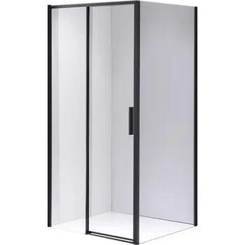 BPS-koupelny Obdélníkový sprchový kout SK-NOB HYD-5183 90x80 černý/transparent - bez vaničky