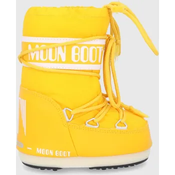 Dívčí obuv Moon Boot - Dětské sněhule Classic Nylon 140044.M.B.NYLON.23.34 žlutá 11X, EUR 31/34