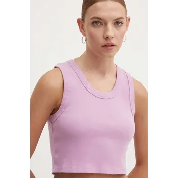 Bavlněný top Vans VN000G3JCR31 fialová 45X, vel. L