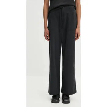 Dámské kalhoty Kalhoty Levi's SURPLUS STRAIGHT dámské, černá barva, široké, high waist A8693 99X, vel. 27/31