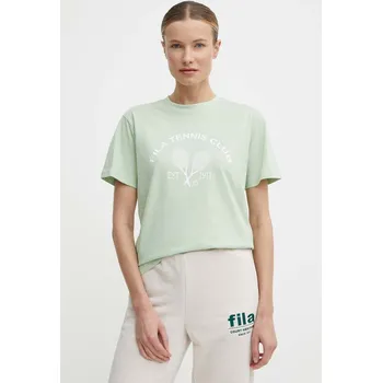 Pánské tričko Bavlněné tričko Fila Luanda zelená barva, FAW0771 07X, vel. S