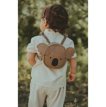 Městský batoh Dětský kožený batoh Donsje Kapi Classic Backpack Koala 5005006. béžová 80X, vel. ONE SIZE