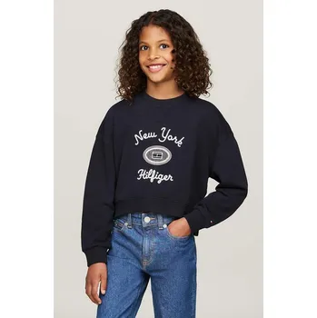 Chlapecká mikina Dětská mikina Tommy Hilfiger tmavomodrá barva, s potiskem, KG0KG08038 KG0KG08038.9BYH.116.122 59X, vel. 116