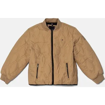 Dívčí bunda Dětská bunda Tommy Hilfiger KB0KB09208.9BYH.128.176 béžová 12X, vel. 176
