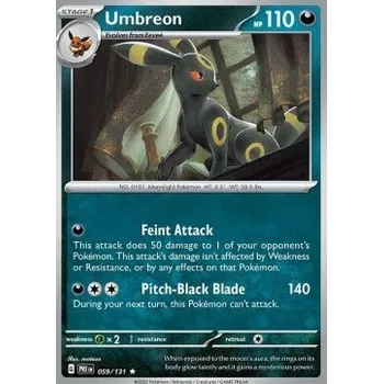 Karetní hra Pokémon PRE 059/131 Umbreon - Prismatic Evolutions Stav: Near Mint, Verze: REVERSE HOLO