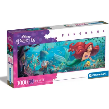 Puzzle Clementoni - Puzzle Panorama 1000 Disney Malá mořská víla