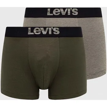 Pánské spodní prádlo Boxerky Levi's 2-pack 37149.0807 zelená 87X, vel. L