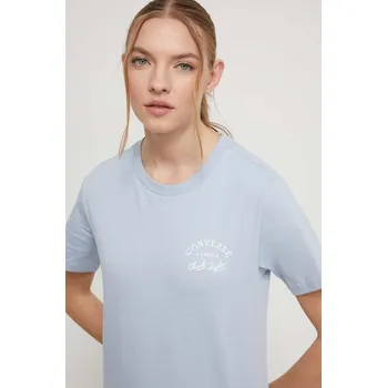 Pánské tričko Bavlněné tričko Converse 10026048.A03 modrá 55X, vel. S