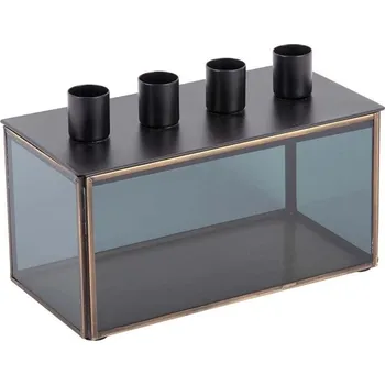 Svícen Dekorativní svícen Present Time Boxed Rectangle PT4006BK černá 99X