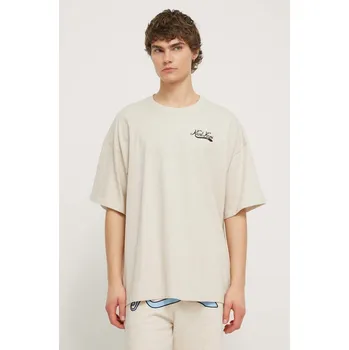 Pánské tričko Tričko Karl Kani béžová barva, s potiskem 6069102 01X, vel. M