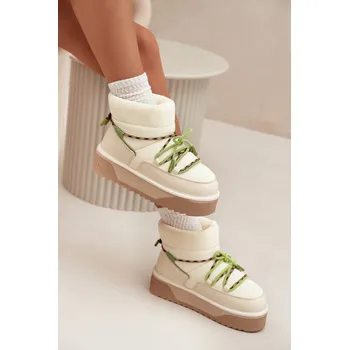 Dámská zimní obuv Sněhule na platformě D.Franklin DFSH371015 Barva: Béžová, Velikost: 36