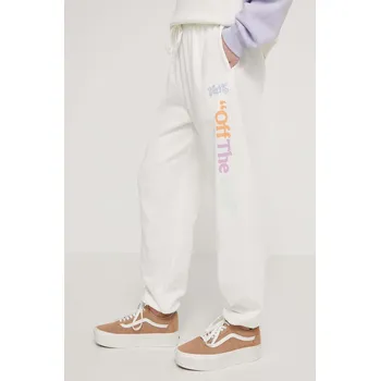 Tepláky Vans béžová barva, s potiskem VN000G9NFS81 01X, vel. L