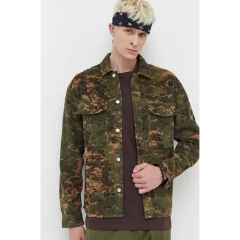 Pánská košile Manšestrová košile Abercrombie & Fitch zelená barva, relaxed, s klasickým límcem KI125.3149.306 77X, vel. S