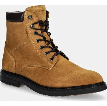Dámská obuv Semišové kotníkové boty Tommy Hilfiger HILFIGER OUTDOOR SUEDE BOOT FM0FM05193 hnědá 82X, EUR 41
