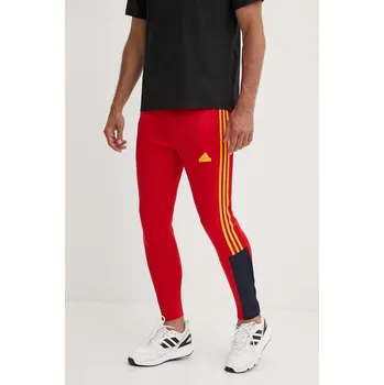 Tepláky adidas Tiro červená barva, s aplikací, IY4518 33X, vel. XL