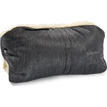 Přeprava dětí Kožešinový rukávník na kočárek Fellhof Barva: tmavě šedá s melírem