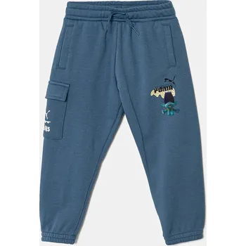 Chlapecké kalhoty Dětské tepláky Puma X TROLLS Cargo Pants TR 627379 modrá 55X, vel. 98