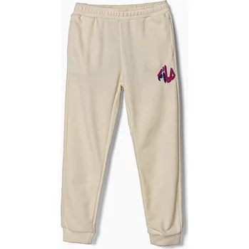 Chlapecké kalhoty Dětské bavlněné tepláky Fila LICHTENBORN FAK0359 béžová 08X, vel. 98-104