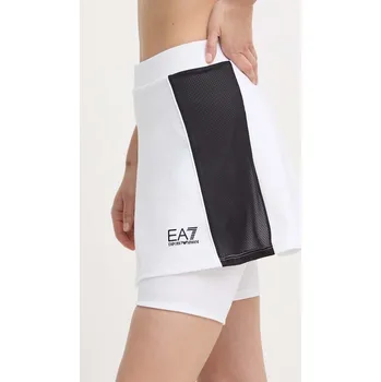 Dámská sukně Sportovní sukně EA7 Emporio Armani bílá barva, mini 3DTN51.TJTCZ.1100 00X, vel. L