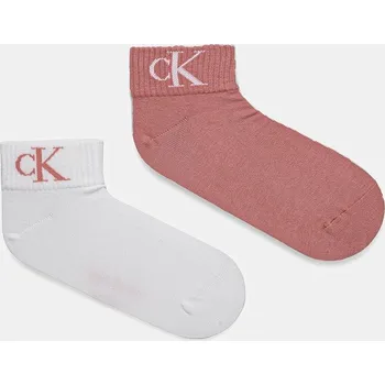 Dámské ponožky Ponožky Calvin Klein Jeans 2-pack 701228813.NOS růžová 30A, vel. 39/42