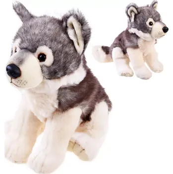 plyšák Beppe vlk šedý 23 cm