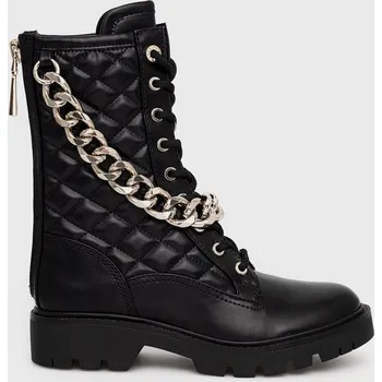 Dámská zimní obuv Farmářky Guess Riplei dámské, černá barva, na platformě, FL7RPL LEA10 FL7RPL.LEA10.BLACK 99X, EUR 37