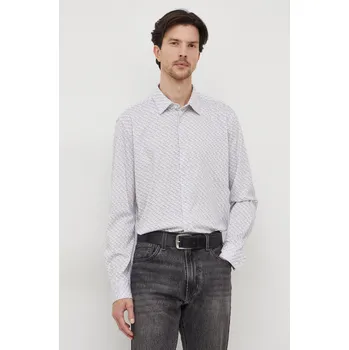 Pánská košile Košile Joop! Pit šedá barva, slim, s klasickým límcem, 3003881910016610 09X, vel. 39