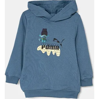 Chlapecká mikina Dětská mikina Puma X TROLLS Hoodie TR 627378 modrá 55X, vel. 110