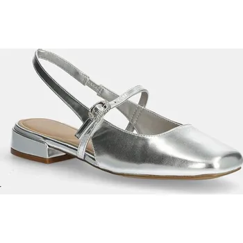 Dámské baleríny Baleríny Aldo HUGUETTE stříbrná barva, s odkrytou patou, 13838629 HUGUETTE 13838629.HUGUETTE SLV, EUR 38
