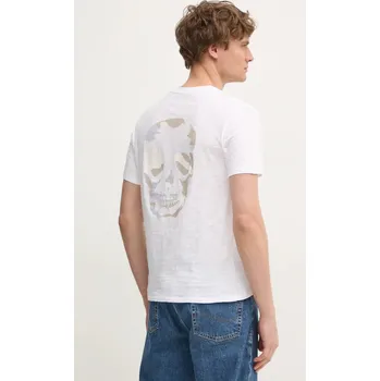 Pánské tričko Bavlněné tričko ZADIG&VOLTAIRE bílá barva, JMTS01708 JMTS01708.107 00X, vel. XL