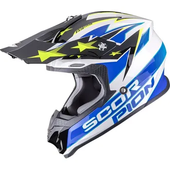 Motodoplněk SCORPION přilba VX-16 EVO AIR Patriot white/blue/yellow - XL