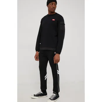 Tepláky Fila pánské, černá barva, s aplikací FAM0087 99X, vel. L