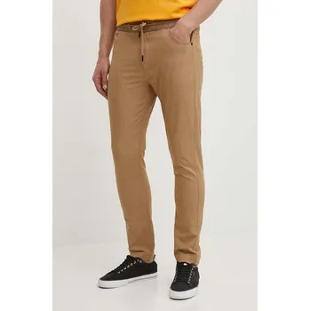 Pánské kalhoty Kalhoty Picture Crusy pánské, béžová barva, jednoduché, MJS063 80X, vel. S