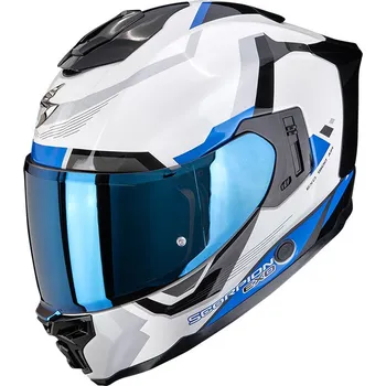 Helma na motorku SCORPION přilba EXO-1500 AIR Arena white/blue - 2XL