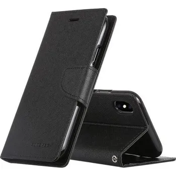 Pouzdro na mobilní telefon Mercury Pouzdro / kryt pro iPhone XS MAX - Mercury, Fancy Diary Black/Black