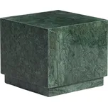 Kave Home Tmavě zelený mramorový odkládací stolek Sorein 40 x 40 cm
