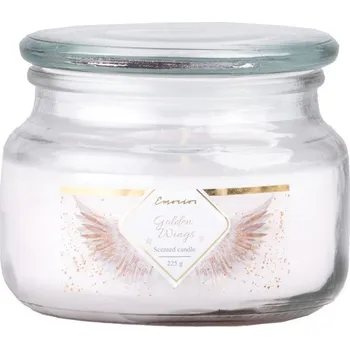Svíčka Emocio vonná svíčka ve skle Golden Wings se skleněným víčkem 100x79mm