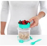 Sistema Dóza na svačinu s miskou a lžičkou To Go Breakfast 530 ml, mix barev