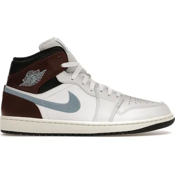 Pánské tenisky Air Jordan 1 Mid SE Brown Blue Grey Velikost: 44 FQ7831-142