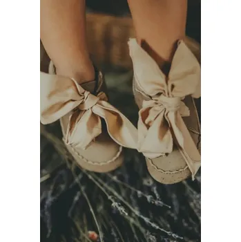 Kojenecké oblečení Kojenecké kožené boty Donsje Lonny Sneakers 1034700 béžová 80X, EUR 17/18