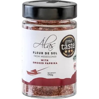 Koření Mořská sůl z Messolongi s uzenou paprikou 170g TRÉSORS DE GRÉCE