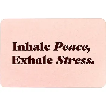 Koupelnová předložka Koupelnový kobereček Artsy Doormats Inhale Peace Exhale 39 x 60 cm BATHP.INHALEPEACE vícebarevná MLC