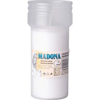Svíčka Madona vklad 290g ~4dny bílá lisovaná